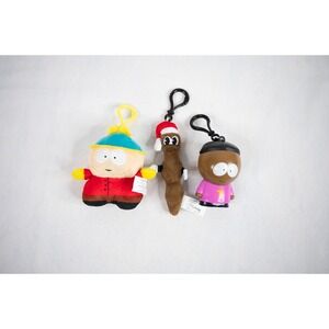 South Park Keychain Lot 3pc Cartman Mr Hankey Token Multicolor Danglers plush